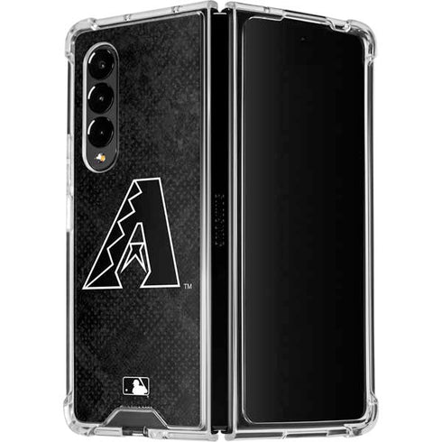 MLB Arizona Diamondbacks Dark Wash Galaxy Z Fold4 5G Clear Case
