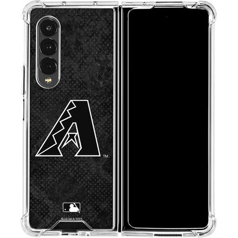 MLB Arizona Diamondbacks Dark Wash Galaxy Z Fold4 5G Clear Case