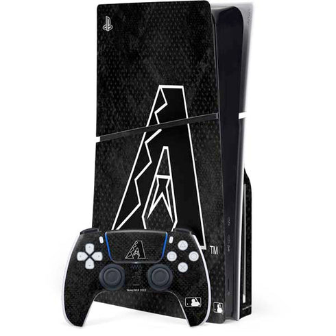 MLB Arizona Diamondbacks Dark Wash PS5 Slim Disk Bundle Skin