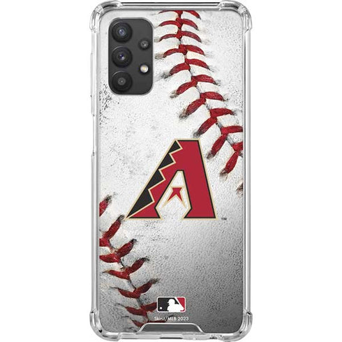 MLB Arizona Diamondbacks Game Ball Galaxy A32 5G Clear Case