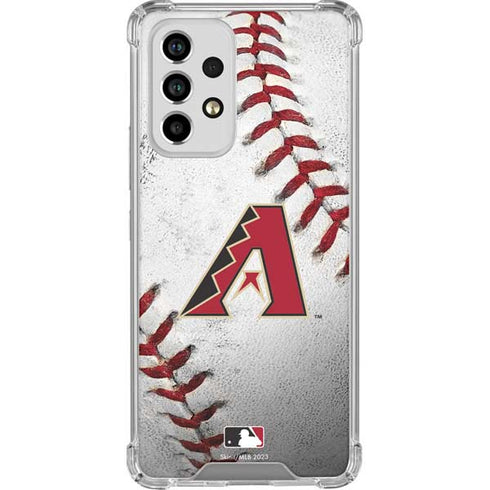 MLB Arizona Diamondbacks Game Ball Galaxy A53 5G Clear Case