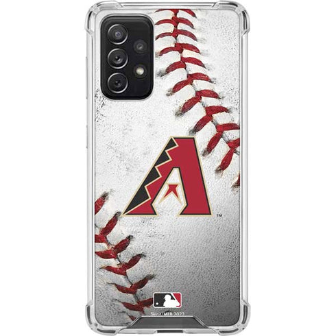 MLB Arizona Diamondbacks Game Ball Galaxy A72 5G Clear Case