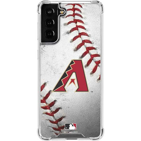 MLB Arizona Diamondbacks Game Ball Galaxy S21 FE Clear Case