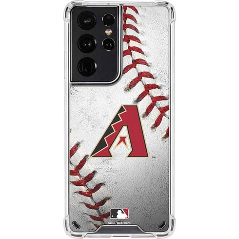 MLB Arizona Diamondbacks Game Ball Galaxy S21 Ultra 5G Clear Case