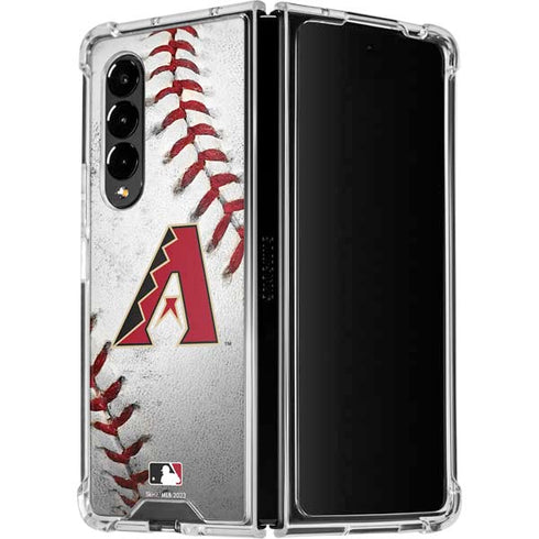 MLB Arizona Diamondbacks Game Ball Galaxy Z Fold4 5G Clear Case
