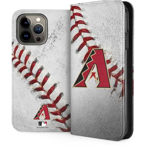 MLB Arizona Diamondbacks Game Ball iPhone 14 Pro Max Folio Case