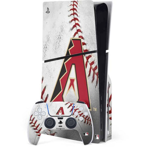 MLB Arizona Diamondbacks Game Ball PS5 Slim Disk Bundle Skin