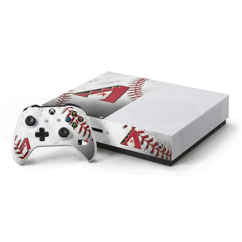 MLB Arizona Diamondbacks Game Ball Xbox One S Console and Controller Bundle Skin