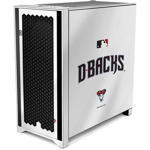 MLB Arizona Diamondbacks Home Jersey Corsair 4000D Tempered Glass Mid-Tower ATX Case Skin