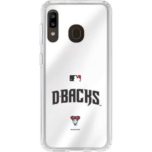 MLB Arizona Diamondbacks Home Jersey Galaxy A20 Clear Case