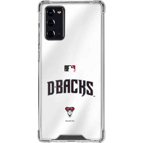 MLB Arizona Diamondbacks Home Jersey Galaxy Note20 5G Clear Case