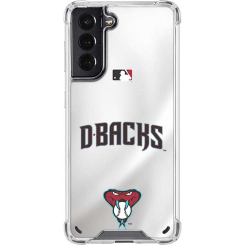 MLB Arizona Diamondbacks Home Jersey Galaxy S21 5G Clear Case