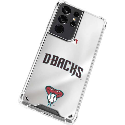 MLB Arizona Diamondbacks Home Jersey Galaxy S21 Ultra 5G Clear Case