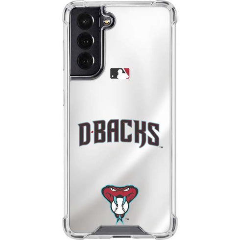 MLB Arizona Diamondbacks Home Jersey Galaxy S22 Clear Case