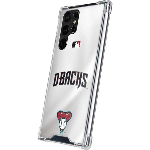 MLB Arizona Diamondbacks Home Jersey Galaxy S22 Ultra Clear Case