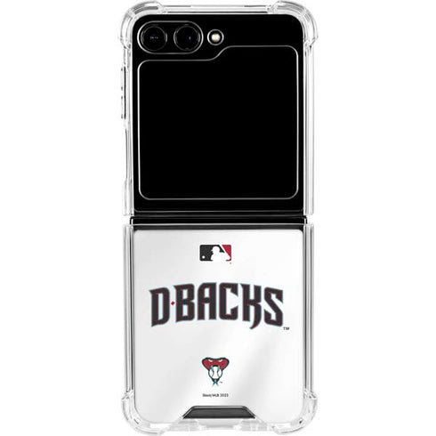 MLB Arizona Diamondbacks Home Jersey Galaxy Z Flip5 5G Clear Case