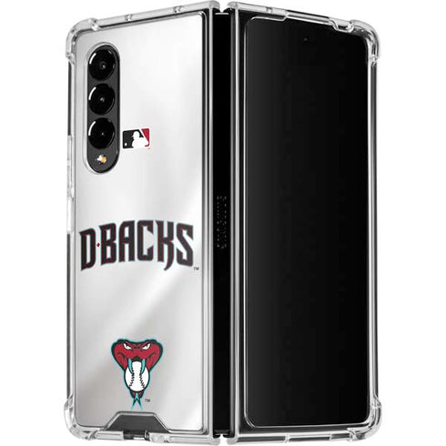 MLB Arizona Diamondbacks Home Jersey Galaxy Z Fold4 5G Clear Case