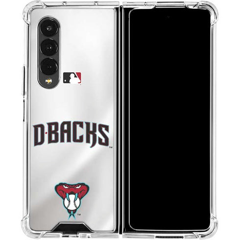 MLB Arizona Diamondbacks Home Jersey Galaxy Z Fold4 5G Clear Case