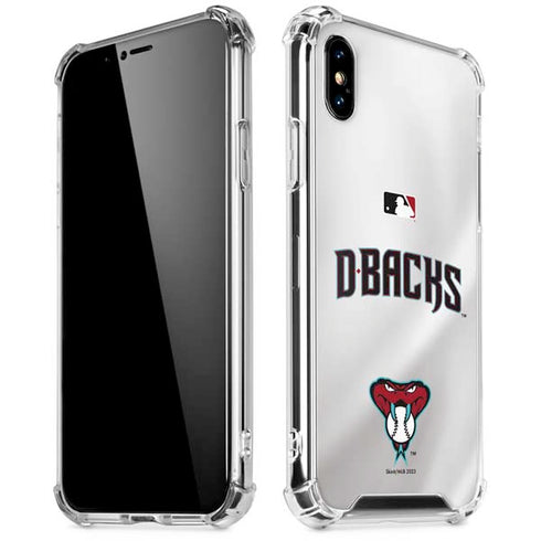 MLB Arizona Diamondbacks Home Jersey iPhone XS Max Clear Case