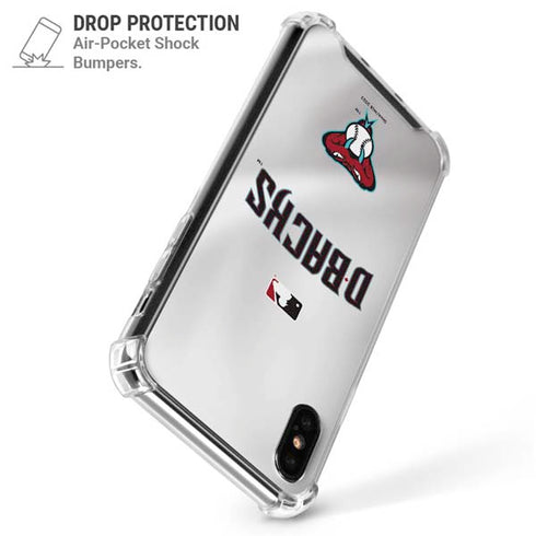 MLB Arizona Diamondbacks Home Jersey iPhone XS Max Clear Case