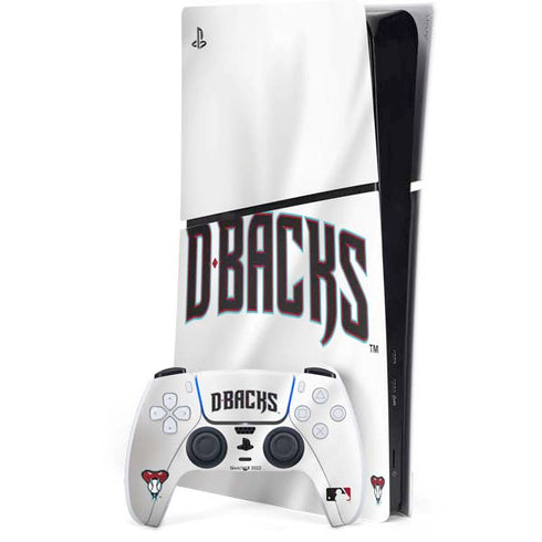 MLB Arizona Diamondbacks Home Jersey PS5 Slim Digital Edition Console Skin
