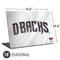 MLB Arizona Diamondbacks Home Jersey Universal Laptop 18in (14.6 x 10.6in) Skin