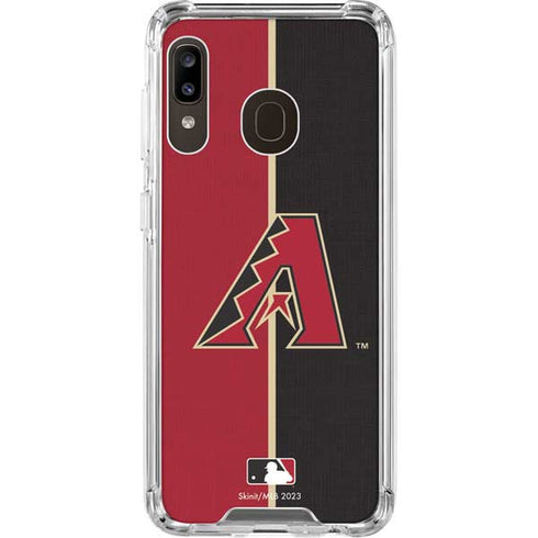 MLB Arizona Diamondbacks Split Galaxy A30 Clear Case