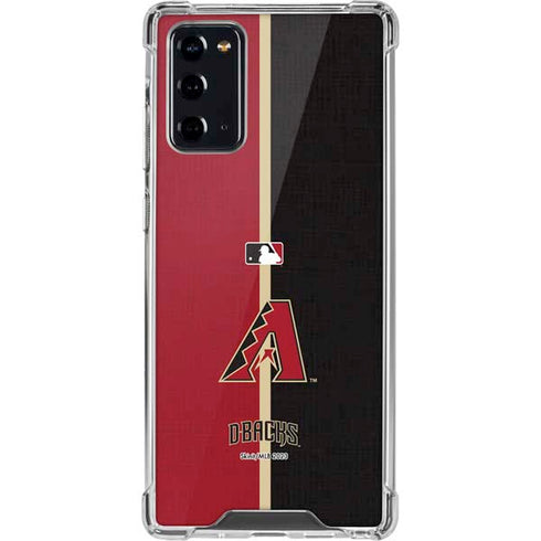 MLB Arizona Diamondbacks Split Galaxy Note20 5G Clear Case