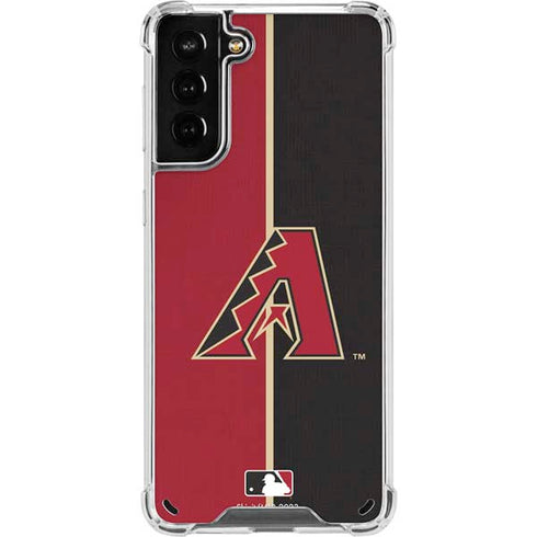 MLB Arizona Diamondbacks Split Galaxy S21 Plus 5G Clear Case