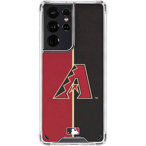 MLB Arizona Diamondbacks Split Galaxy S21 Ultra 5G Clear Case