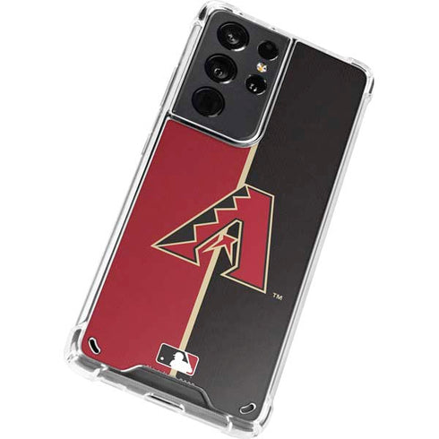 MLB Arizona Diamondbacks Split Galaxy S21 Ultra 5G Clear Case