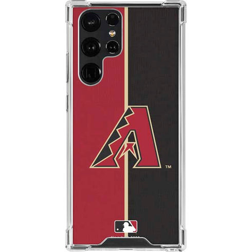 MLB Arizona Diamondbacks Split Galaxy S22 Ultra Clear Case