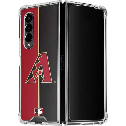 MLB Arizona Diamondbacks Split Galaxy Z Fold4 5G Clear Case
