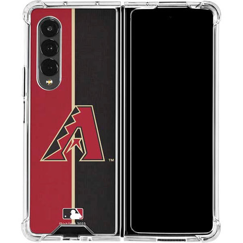 MLB Arizona Diamondbacks Split Galaxy Z Fold4 5G Clear Case