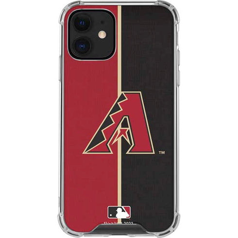 MLB Arizona Diamondbacks Split iPhone 12 Mini Clear Case
