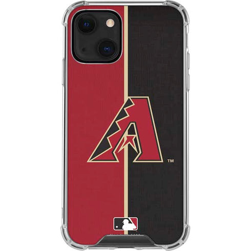 MLB Arizona Diamondbacks Split iPhone 14 Plus Clear Case