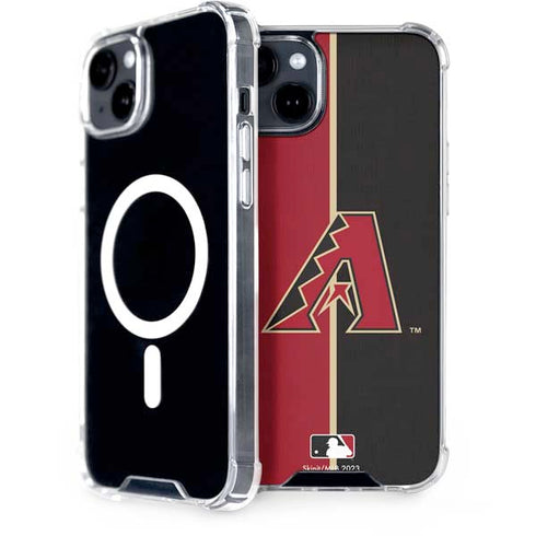 MLB Arizona Diamondbacks Split iPhone 15 Plus MagSafe Case