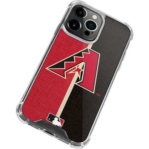 MLB Arizona Diamondbacks Split iPhone 14 Pro Max Clear Case