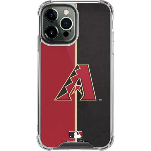 MLB Arizona Diamondbacks Split iPhone 14 Pro Max Clear Case