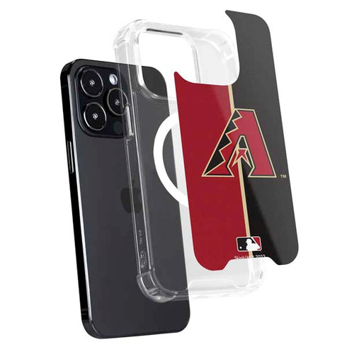 MLB Arizona Diamondbacks Split iPhone 15 Pro Max MagSafe Case