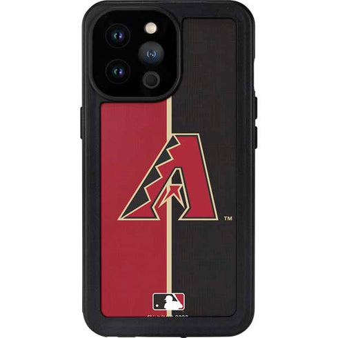 MLB Arizona Diamondbacks Split iPhone 14 Pro Max Waterproof Case