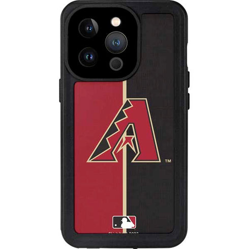 MLB Arizona Diamondbacks Split iPhone 14 Pro Waterproof Case
