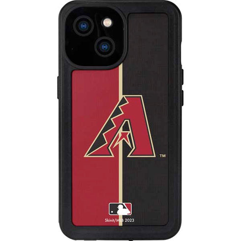 MLB Arizona Diamondbacks Split iPhone 15 Waterproof Case