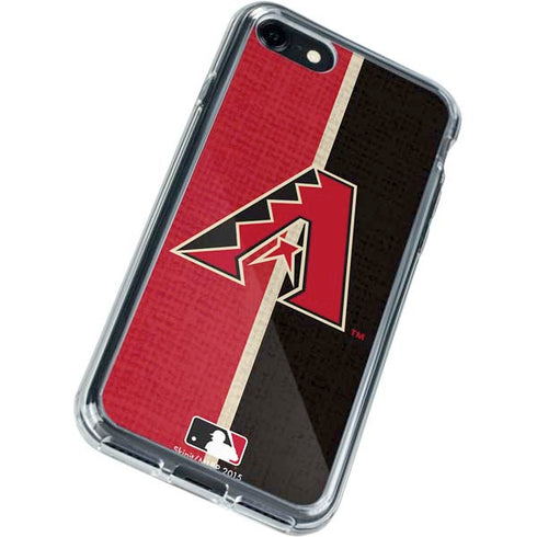 MLB Arizona Diamondbacks Split iPhone SE (2nd & 3rd Gen) Clear Case