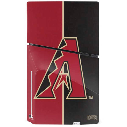 MLB Arizona Diamondbacks Split PS5 Slim Disk Console Skin