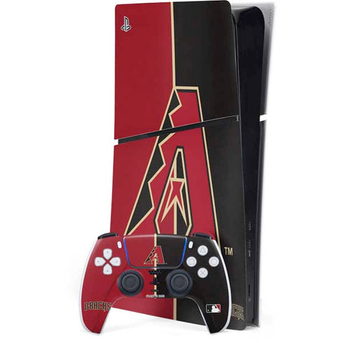 MLB Arizona Diamondbacks Split PS5 Slim Digital Edition Bundle Skin