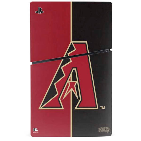 MLB Arizona Diamondbacks Split PS5 Slim Digital Edition Console Skin