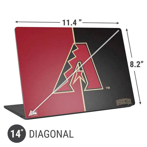 MLB Arizona Diamondbacks Split Universal Laptop 14in (11.4 x 8.2in) Skin
