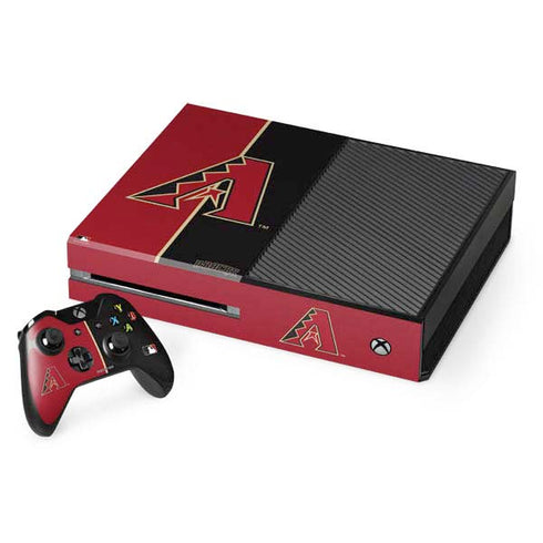 MLB Arizona Diamondbacks Split Xbox One Console and Controller Bundle Skin