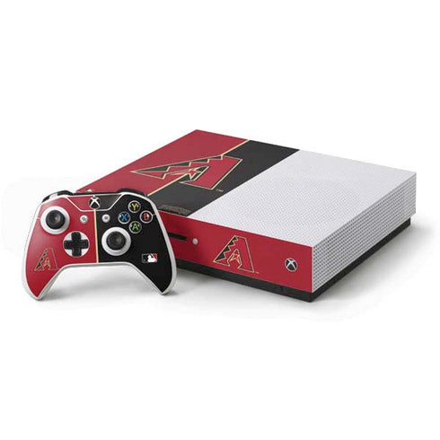 MLB Arizona Diamondbacks Split Xbox One S Console and Controller Bundle Skin